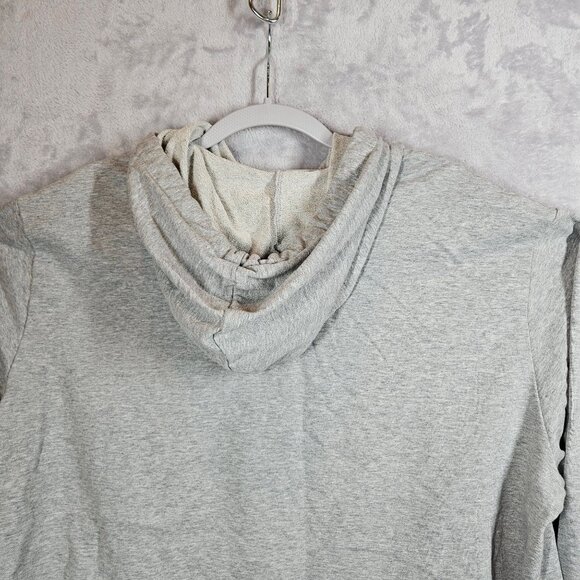 Adidas Hoodie Pullover Sweatshirt Men XL Gray Athleisure Workout Athletic School - Picture 2 of 13
